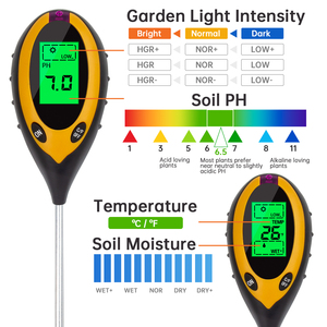 Analyseur de fertilité du sol, testeur de pH, d'humidité, de température et de conductivité - Product Image 5