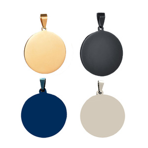 Wowei Tùy Chỉnh Mạ Khác Nhau Màu Sắc Khắc Vòng Hình Dạng Vàng Tăng Vàng Trống Ban Đầu Dog Thẻ Tùy Chỉnh Laser Mã Qr - Product Image 6