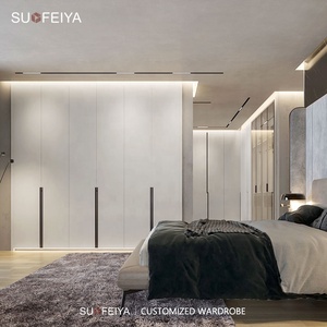 SUOFEIYA <span class=keywords><strong>Muebles</strong></span> de dormitorio completos Armarios de lujo Diseño moderno Big Walk in Closet Set Systems - Product Image 2