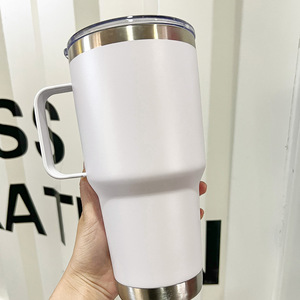 Vaso Térmico de Viaje de 20oz/30oz, Doble Pared, Acero Inoxidable, Aislamiento al Vacío, con Asa de Acero - Product Image 5