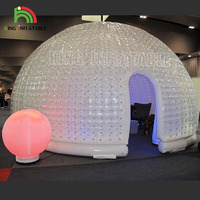 Dôme Igloo gonflable noir sur mesure, grandes chapiteau, Bar, Disco, fête, tente gonflable