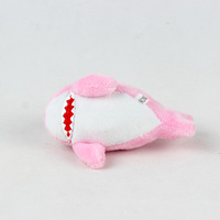 Porte-clés en peluche de requin de 10Cm, mignon et doux, pendentif de jouets, poupée en peluche de requin de dessin animé, porte-clés sac à dos, pendentif cadeaux pour enfants