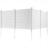 Sparxwizz Engineering Classic Écrans d'intimité et de sécurité extérieurs 50" L x 50" H, Portails de treillis de clôture à cadre en fer horizontal