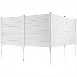 Outdoor Privacy Screens 50" W X 50" H Horizontal Metal <b>Frame</b> Fence Pool Equipment Enclosure A/C Units Trash Fence Trellis Gates - Product Image 2