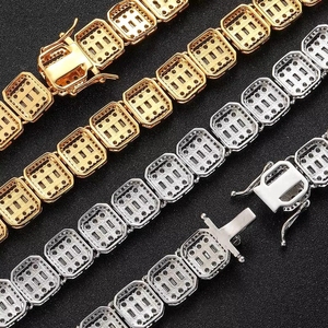 Colar Hip Hop Iced Out de 13mm com Diamantes para Homens e Mulheres, Colar Choker Moderno de Alta Qualidade para Atacado - Product Image 5