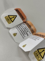 Étiquettes d'emballage d'autocollants pliants personnalisés Étiquettes d'autocollants pliables multicouches Livret plié pour l'emballage d'instructions de produit