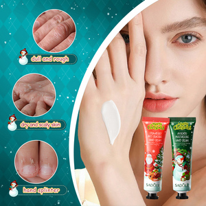 Coffret de Soins des Lèvres et des Mains de Noël, Crème Hydratante Anti-Gerçures pour les Mains, Baume à Lèvres, Coffret Cadeau pour Peaux Sèches et Sensibles - Product Image 5