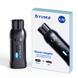 Adaptador de Carga Tipo C de 4.3V para Afeitadora Philips <span class=keywords><strong>Oneblade</strong></span> QP2510/QP2515/QP2520/2620, Convertidor de Corriente para <span class=keywords><strong>Maquinilla</strong></span> de Afeitar Eléctrica - Product Image 1