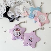 Étui de rangement rigide et résistant à l'eau Haoxuan en cuir pour cartes et badges anime 2D de 65 mm
