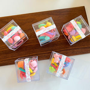 Fascette per <span class=keywords><strong>capelli</strong></span> colorate Candy knocker ball hair bobbles 1 scatola 10 pezzi supporto per coda di cavallo con palline per bambini - Product Image 5