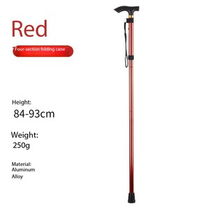 Lightweight 5-Fold Premium White Cane for Adults (110 Cm) Mobility <b>Walking</b> <b>Stick</b> for Blind and Visually Impaired - Product Image 1