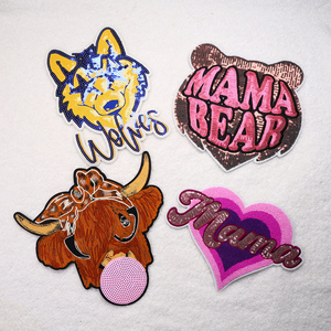 Fashion Head Animal Cartoon Embroidered Patch Supplies For <b>Jacket</b> Bags Jeans Backpack Clothes <b>Sequin</b> Patches Characters - Product Image 5