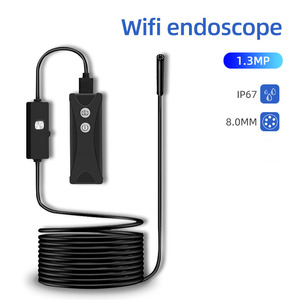 Dearsee wifi 내시경 8mm HD 1.3MP 렌즈 파이프 방수 borescope 카메라 안드로이드 ios 세미-리지드 5M - Product Image 2