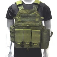 Gilet tactique de camouflage Oxford Molle QXMOVING pour la chasse et le camping en plein air avec poche, ceinture à coussin d'air imperméable, unisexe