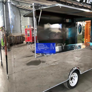 Remolque de Comida Móvil OEM de Acero Inoxidable, Aprobado por DOT, Carrito de Venta de Hot Dogs, Postres y Churros - Product Image 3