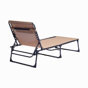 Fourniture d'usine Extérieur Lumière Rouge En Aluminium Pliant Plage Soleil Lit Soleil Chaise Longue Lit Soleil Parasol Chaise Longue Lit - Product Image 3