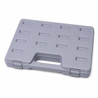 Kit de taraudage et filtrage métrique et SAE 40 pièces en acier GCr15 avec clé et mallette de transport, M3-M12, 4-40 à 1/2-20