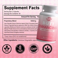 Cápsulas para Aumentar Glúteos y Caderas con Extracto de Ñame Silvestre, Saw Palmetto y Fenogreco, Venta Caliente OEM ODM
