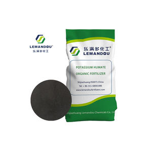 Miglior fertilizzante organico umato di potassio/alto acido umico 55-70%/100% solubile in acqua/polvere nera, cristallo, fiocco lucido, liquido - Product Image 1