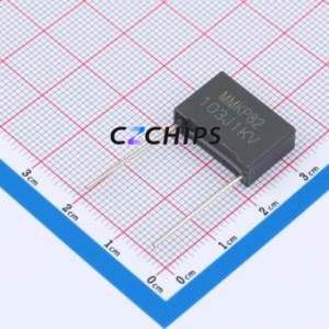 ตัวเก็บประจุฟิล์มโพลีโพรพิลีน (CBB) รุ่น B82103J3AD20GB200ZR แบบ Through hole (THT), ระยะขา P=15 มม. ความจุ 10nF ความคลาดเคลื่อน 5% แรงดัน 1kV - Product Image 1