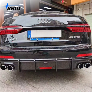 ลิ้นกันชนหลังคาร์บอนไฟเบอร์ทรง K สไตล์ KSUI A6 <span class=keywords><strong>S6</strong></span> สำหรับ <span class=keywords><strong>Audi</strong></span> A6 <span class=keywords><strong>S6</strong></span> C8 ปี <span class=keywords><strong>2020</strong></span>+ - Product Image 4