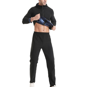 Tuta da <span class=keywords><strong>Sauna</strong></span> <span class=keywords><strong>per</strong></span> Uomo all'Ingrosso, Set da Allenamento di Alta Qualità con Tasche con Zip, Resistente Tuta Fitness da <span class=keywords><strong>Sauna</strong></span> <span class=keywords><strong>per</strong></span> <span class=keywords><strong>Uomini</strong></span> - Product Image 4