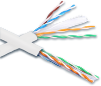 Cable de Red Ethernet LAN Cat6A UTP de Doble Cubierta Sin Blindaje para Exteriores, 305m, PVC LSZH, Suministro del Fabricante