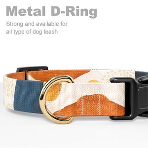 Lindo collar bohemio para mascotas Collar de perro mediano de tela personalizado ajustable - Product Image 5