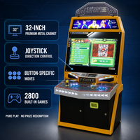 Machine de jeu vidéo d'arcade de combat Street Fighter à monnayeur de 32 pouces, simulateur de combat pour 2 joueurs