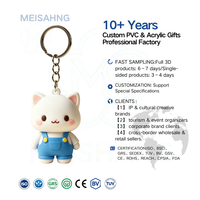 Porte-clés mascotte en PVC souple personnalisé, fabrication chinoise, écologique, durable, impression UV, image d'entreprise personnalisée, pour événements