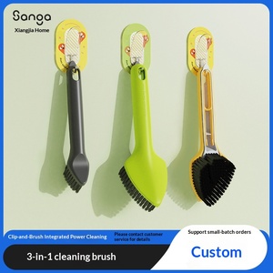 Three-In-One Cleaning <b>Brush</b> Household Plastic Multi-Functional Cleaning <b>Brush</b> Bathroom Floor Cleaning <b>Brush</b> - Product Image 2