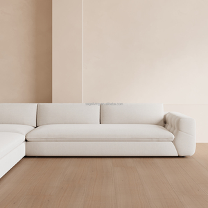 Sageliving stile americano moderno <span class=keywords><strong>Modena</strong></span> Set divano da pavimento leggero di lusso in tessuto con struttura in legno riempita vendita diretta della fabbrica soggiorno - Product Image 5