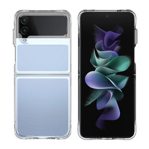 Pour <span class=keywords><strong>Galaxy</strong></span> <span class=keywords><strong>Z</strong></span> Flip 4 5 6 Transparent Hard PC Anti-knock Back Cover Case pour <span class=keywords><strong>Samsung</strong></span> <span class=keywords><strong>Galaxy</strong></span> <span class=keywords><strong>Z</strong></span> Flip 3 2 <span class=keywords><strong>5G</strong></span> Case Bumper Phone Shell - Product Image 3