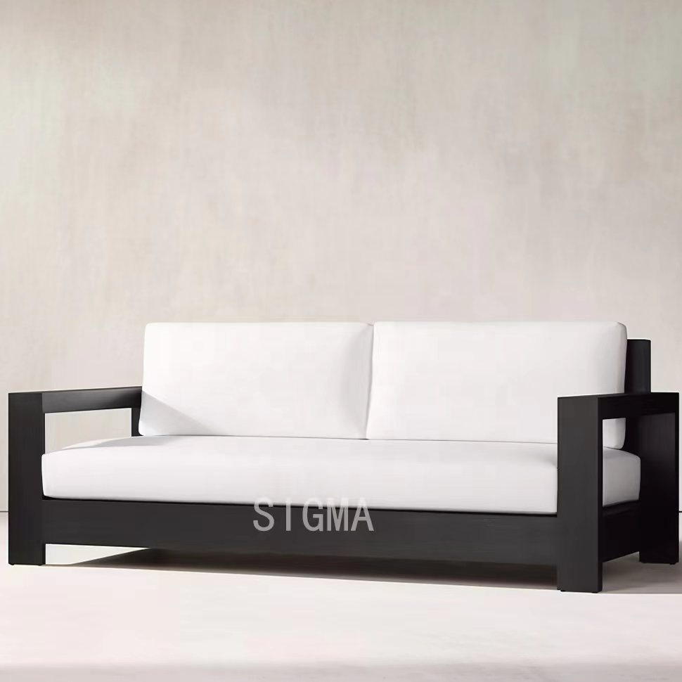 Outdoor furniture metal sofa customize aluminum garden sofa set