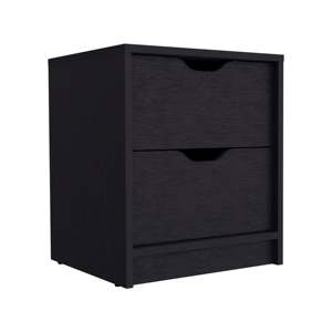 DB DEPOT 2017 Houma Mesita DE NOCHE DE DOBLE cajón moderna-antigua mesita de noche minimalista para dormitorio muebles para el hogar apartamento - Product Image 3