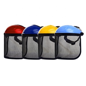 An toàn Mũ bảo hiểm Mũ lưới Visor Mũ bảo hiểm với khuôn mặt đầy đủ cho khai thác gỗ bàn chải cắt vườn Máy cắt cỏ bảo vệ mặt lá chắn - Product Image 4