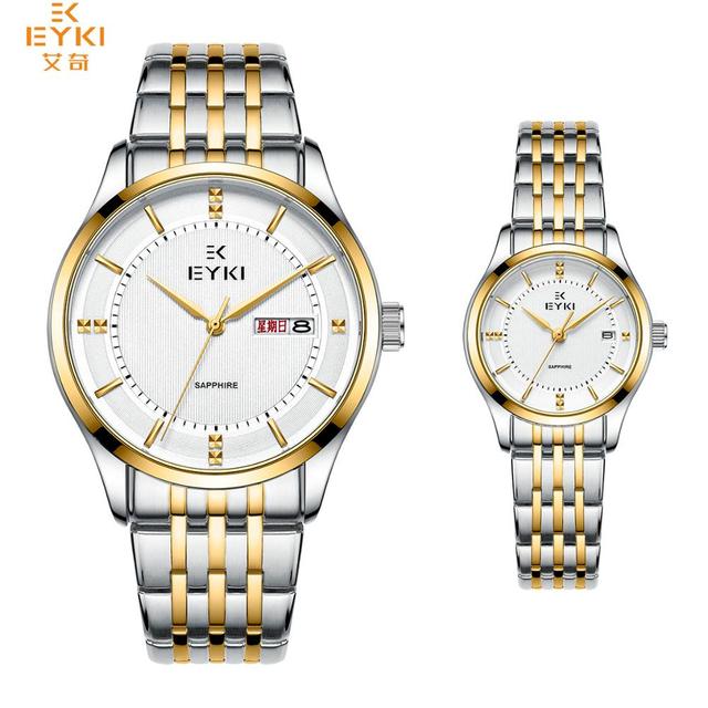 Minimalist Men's Women Wrist Watch  Carbide Calendar Quartz His and Her Couple Watches