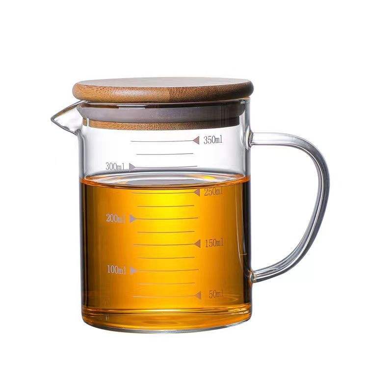 Large Capacity Borosilicate 125ml 250ml 350ml 500ml 1000ml Glass Beaker Measuring Cup