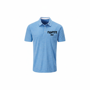 Polo design simple et solide matériau extensible léger avec col et patte de boutonnage pour un usage quotidien - Product Image 1