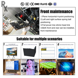Panneau LED d'intérieur à petit pas RX P1.5P1.2 P2.5, connexion sans fil, installation sans outil, pour mur vidéo, salle d'exposition, hall d'entreprise - Product Image 3