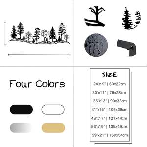 ศิลปะผนังโลหะที่มีน้ำหนักเบาทันสมัยทำด้วยมือคุณภาพระดับพรีเมียมสำหรับการตกแต่งภายในบ้านหรือสำนักงานที่หรูหราแขวนตกแต่งได้ง่าย - Product Image 4