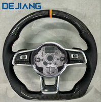 Volant en cuir et fibre de carbone en gros pour Volkswagen MK7 MK6 Golf7 Polo CC Jetta Tiguan GTI R GTD GTS GTE en stock