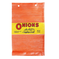 25kg Mesh-verpakkingszakken met aangepast logo voor uien, aardappelen, groenten en fruit