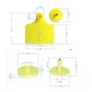 ราคาที่ดีที่สุดการออกแบบที่ทันสมัย Passive Rfid สัตว์วัว/แกะหูแท็กสำหรับการจัดการบัตรประจำตัว