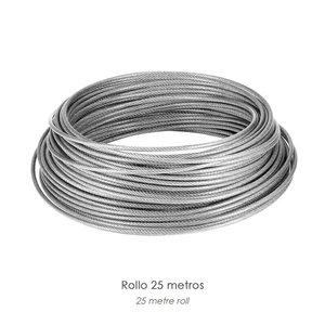 Cavo zincato 3 mm. Rotolo da 25 metri (non adatto per il sollevamento) - Product Image 3