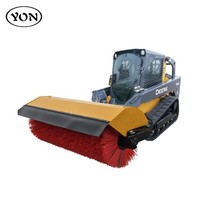 Balayeuse rotative pour excavatrice, nouvelle conception, balai d'angle de 55 pouces pour chargeuse à direction glissante