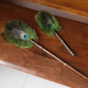 <span class=keywords><strong>Plumeau</strong></span> artisanal exclusif en racine de bambou violet pour l'entretien des ordinateurs et des tables à thé traditionnelles - Product Image 2