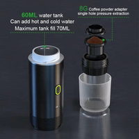 Machine à café à capsules en plastique 3 en 1, 20 bars, expresso portable USB, entièrement automatique, brassage intelligent pour la maison et les voyages