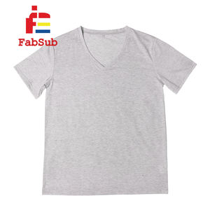 Nuovo arrivo taglia usa profondo <span class=keywords><strong>scollo</strong></span> a <span class=keywords><strong>v</strong></span> Design stampa personalizzata <span class=keywords><strong>T</strong></span>-<span class=keywords><strong>Shirt</strong></span> a maniche corte in poliestere vuoto magliette a sublimazione da <span class=keywords><strong>donna</strong></span> - Product Image 4