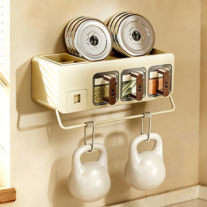 Wall Mounted Spice <b>Jar</b> Set L Size Moisture Proof <b>For</b> <b>Kitchen</b> <b>Storage</b> - Product Image 4